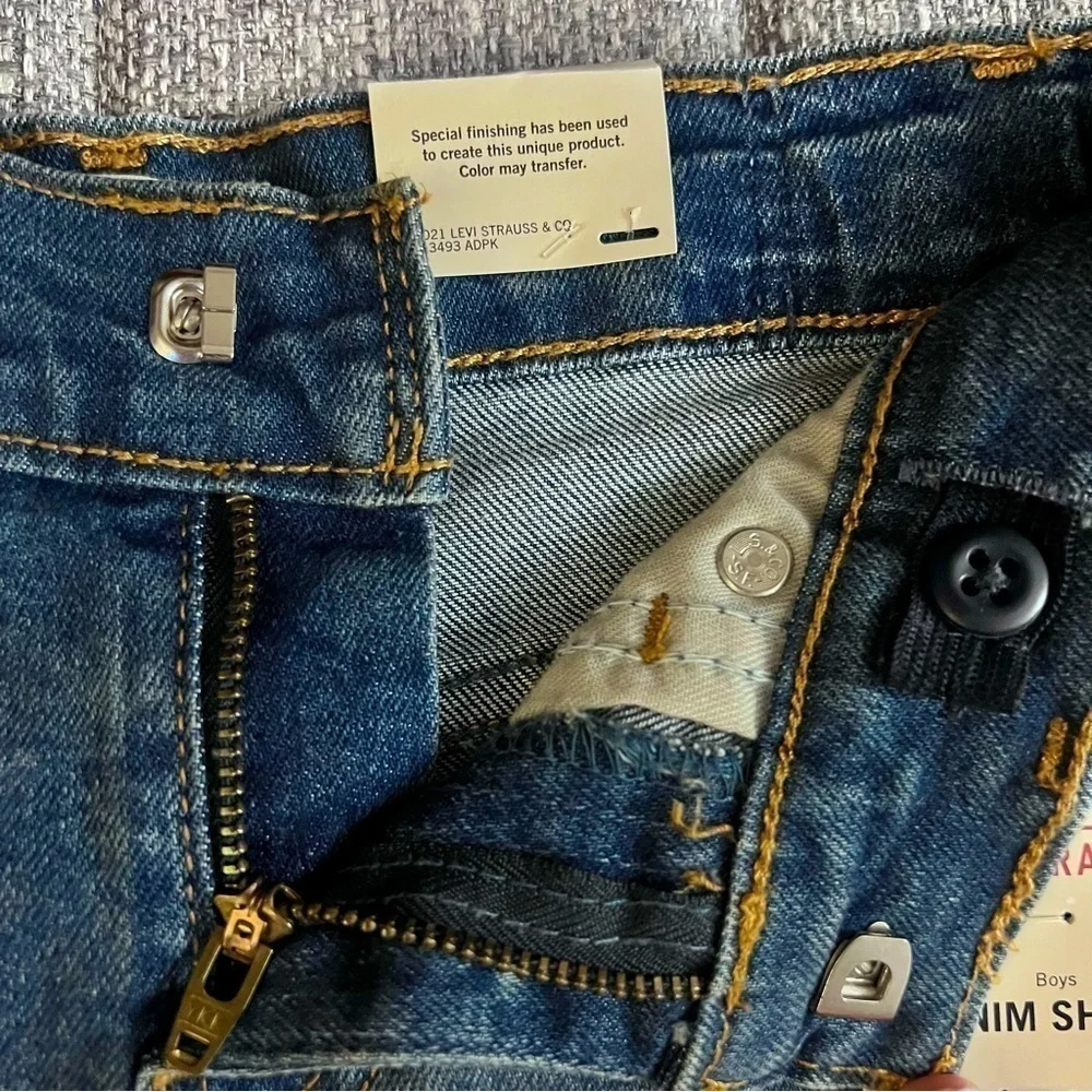 NWT Levi Strauss boys denim shorts size 7 regular - Picture 3 of 6